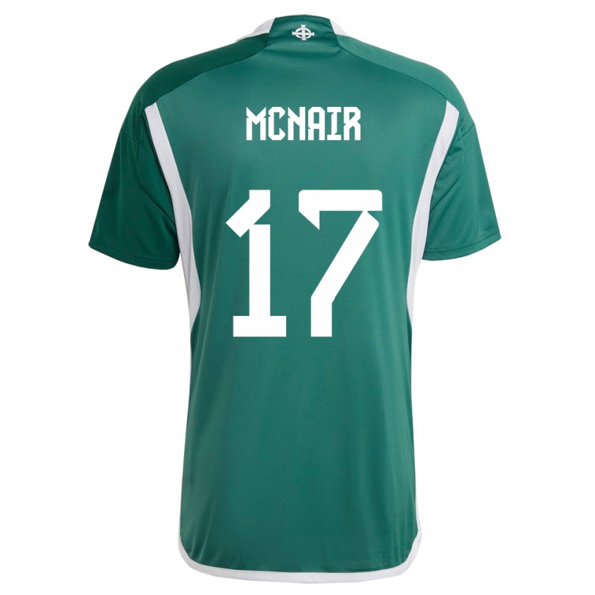 Kandiny Damen Nordirland Paddy Mcnair #17 Grün Heimtrikot Trikot 24-26 T-Shirt