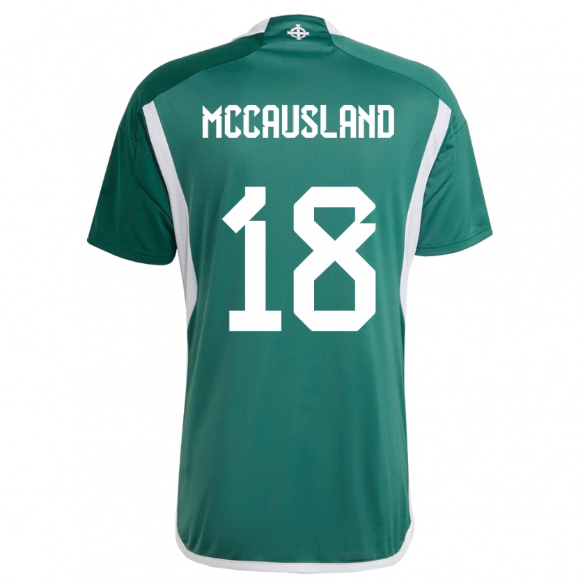 Kandiny Damen Nordirland Ross Mccausland #18 Grün Heimtrikot Trikot 24-26 T-Shirt