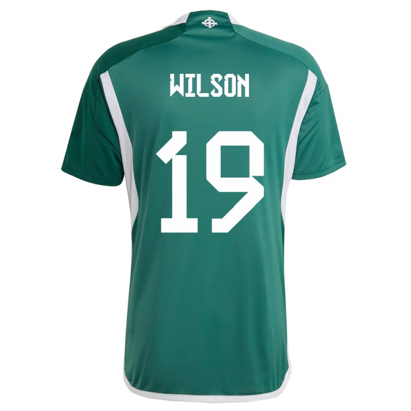 Kandiny Damen Nordirland Emily Wilson #19 Grün Heimtrikot Trikot 24-26 T-Shirt