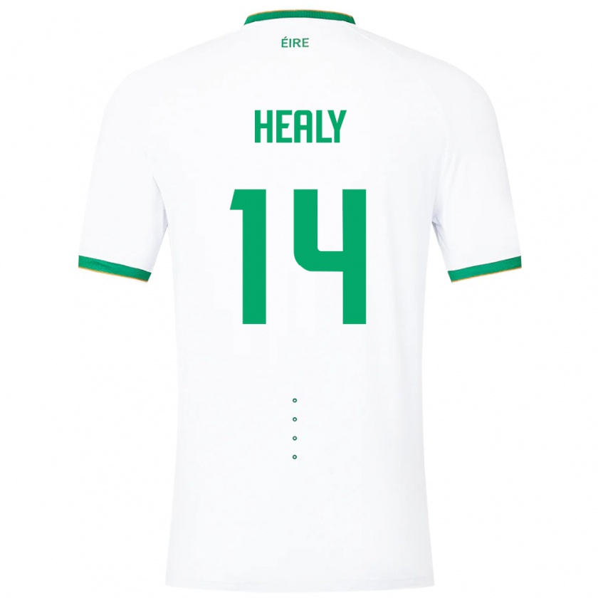 Kandiny Damen Irische Freya Healy #14 Weiß Auswärtstrikot Trikot 24-26 T-Shirt