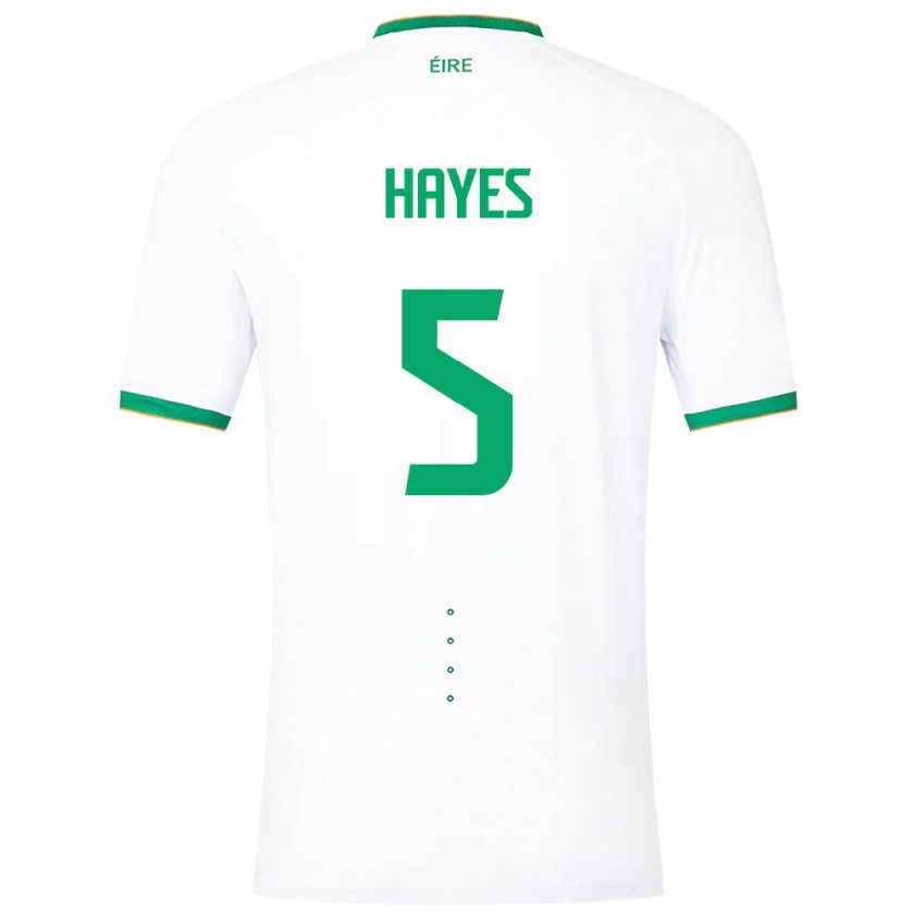 Kandiny Damen Irische Caitlin Hayes #5 Weiß Auswärtstrikot Trikot 24-26 T-Shirt