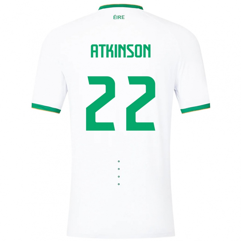 Kandiny Damen Irische Isibeal Atkinson #22 Weiß Auswärtstrikot Trikot 24-26 T-Shirt