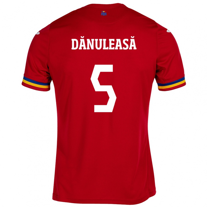 Kandiny Damen Rumänische Gabriel Dănuleasă #5 Rot Auswärtstrikot Trikot 24-26 T-Shirt