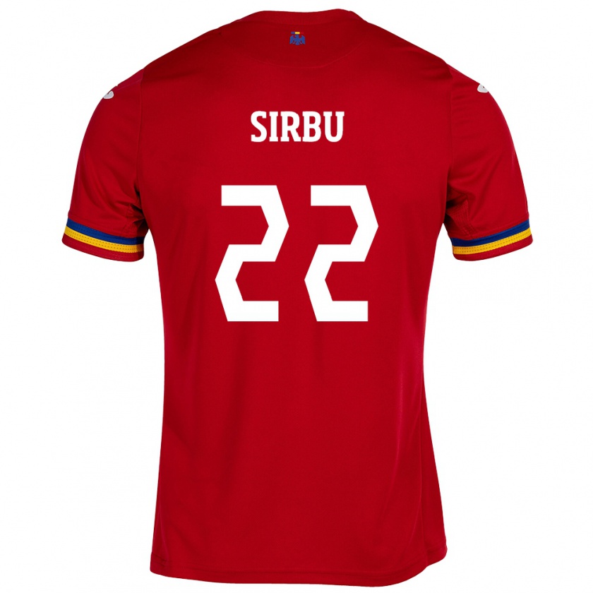 Kandiny Damen Rumänische Dan Sîrbu #22 Rot Auswärtstrikot Trikot 24-26 T-Shirt