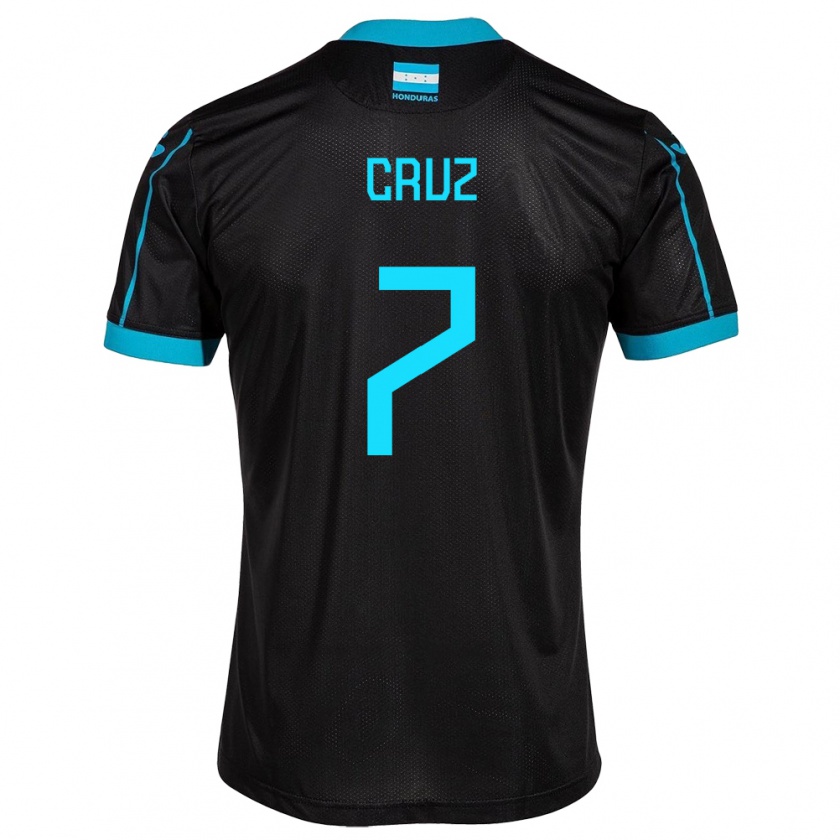 Kandiny Damen Honduras Nixon Cruz #7 Schwarz Auswärtstrikot Trikot 24-26 T-Shirt