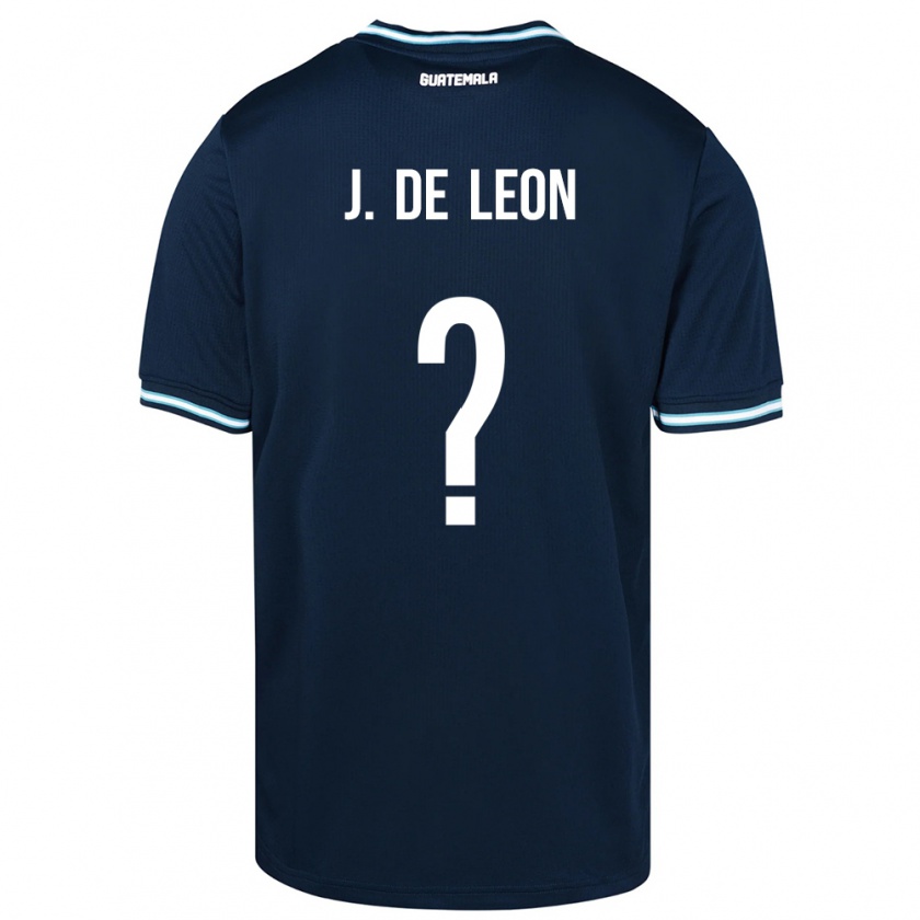 Kandiny Damen Guatemala Jose De Leon #0 Blau Auswärtstrikot Trikot 24-26 T-Shirt