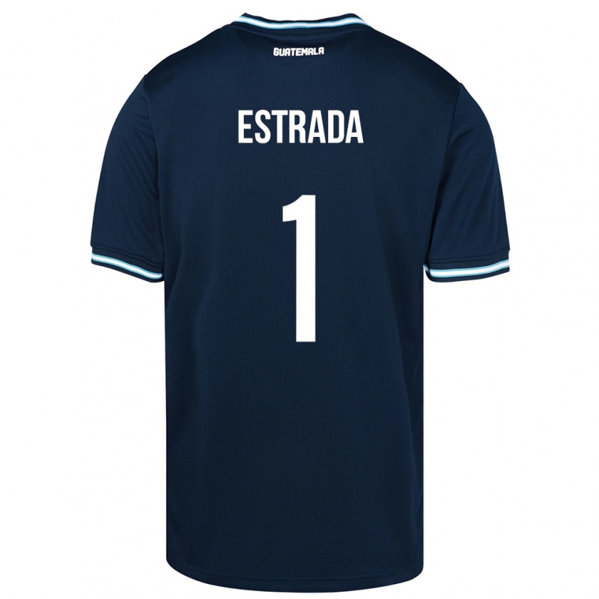 Kandiny Damen Guatemala Alexia Estrada #1 Blau Auswärtstrikot Trikot 24-26 T-Shirt