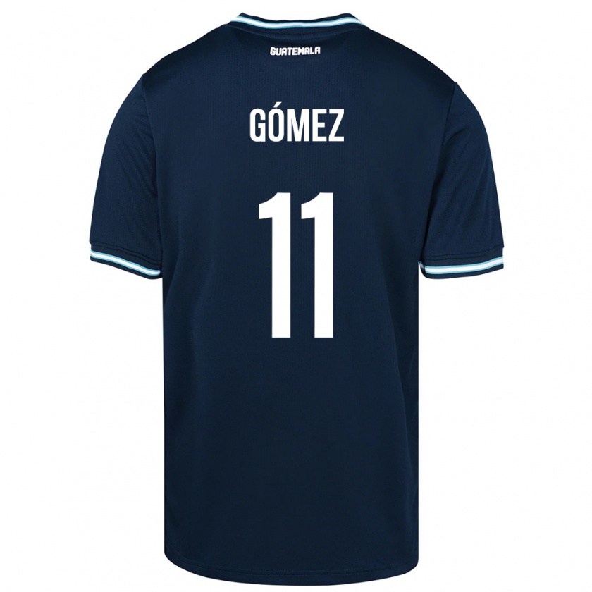Kandiny Damen Guatemala Savianna Gómez #11 Blau Auswärtstrikot Trikot 24-26 T-Shirt