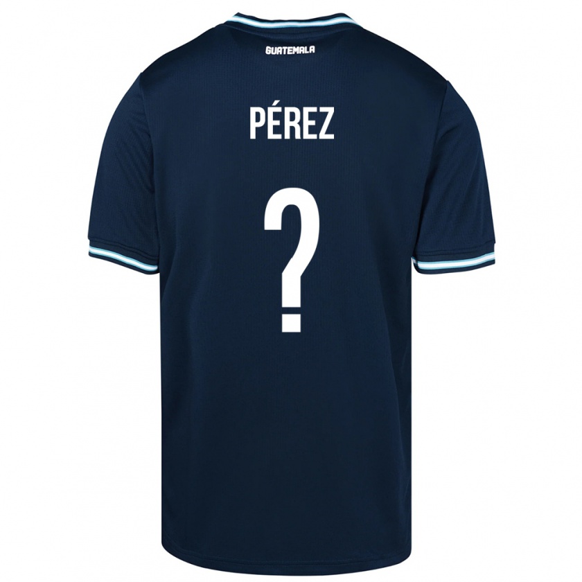 Kandiny Damen Guatemala Mary Pérez #0 Blau Auswärtstrikot Trikot 24-26 T-Shirt