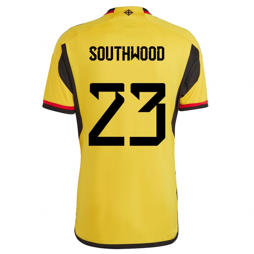 Kandiny Damen Nordirland Luke Southwood #23 Weiß Auswärtstrikot Trikot 24-26 T-Shirt