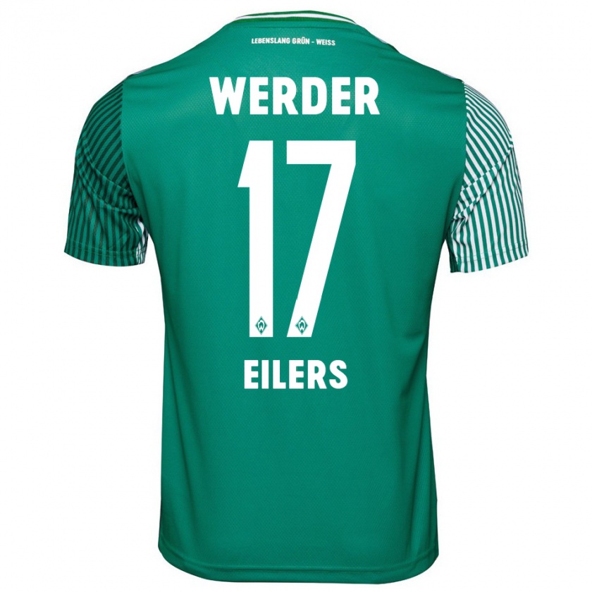 Kandiny Kinder Jonas Eilers #17 Grün Heimtrikot Trikot 2023/24 T-Shirt