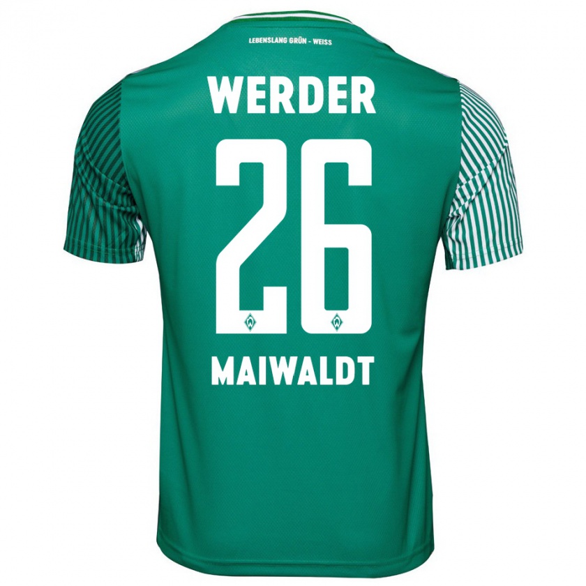 Kandiny Kinder Julius Maiwaldt #26 Grün Heimtrikot Trikot 2023/24 T-Shirt