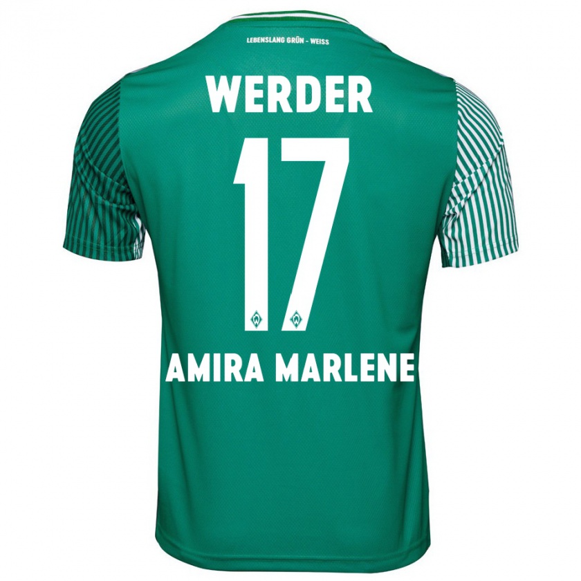 Kandiny Kinder Amira Marlene Dahl #17 Grün Heimtrikot Trikot 2023/24 T-Shirt