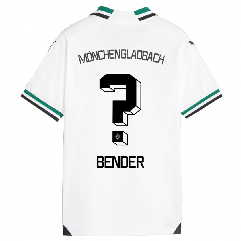 Kandiny Kinder Maurice Bender #0 Weiß Grün Heimtrikot Trikot 2023/24 T-Shirt