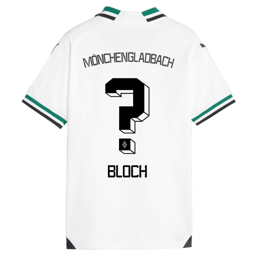 Kandiny Kinder Stefan Bloch #0 Weiß Grün Heimtrikot Trikot 2023/24 T-Shirt