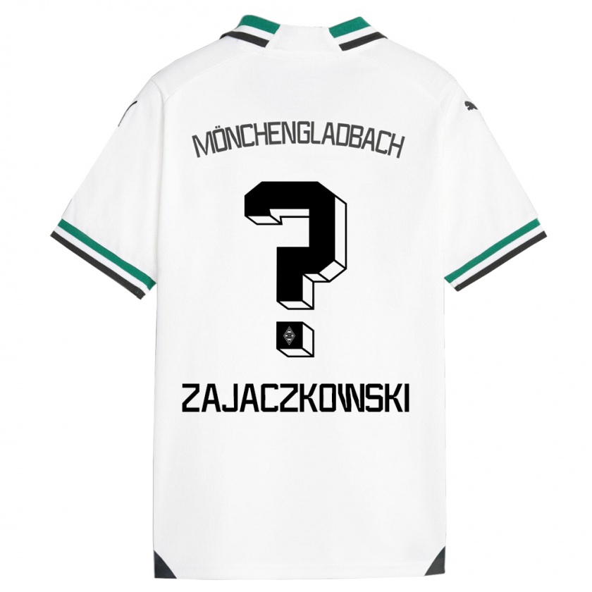 Kandiny Kinder Vincent Zajaczkowski #0 Weiß Grün Heimtrikot Trikot 2023/24 T-Shirt