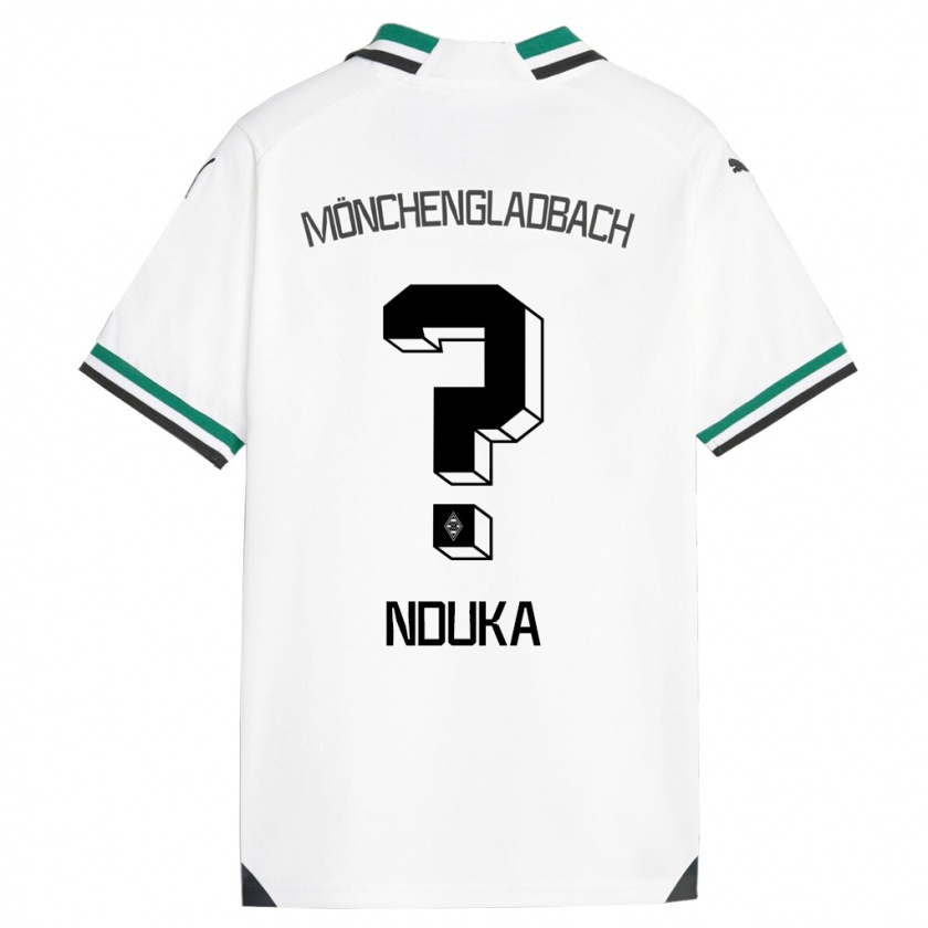 Kandiny Kinder Michael Nduka #0 Weiß Grün Heimtrikot Trikot 2023/24 T-Shirt