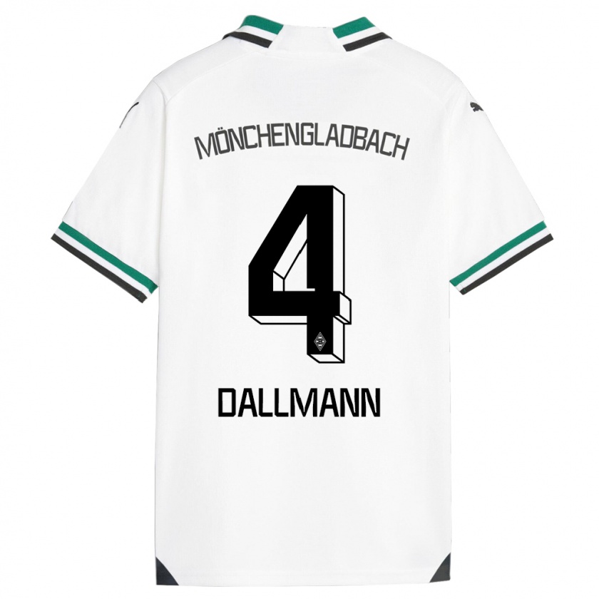 Kandiny Kinder Jule Dallmann #4 Weiß Grün Heimtrikot Trikot 2023/24 T-Shirt