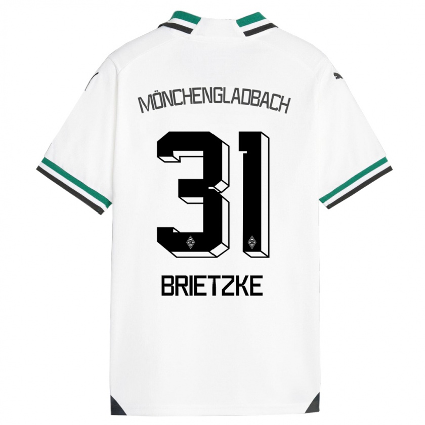 Kandiny Kinder Yvonne Brietzke #31 Weiß Grün Heimtrikot Trikot 2023/24 T-Shirt