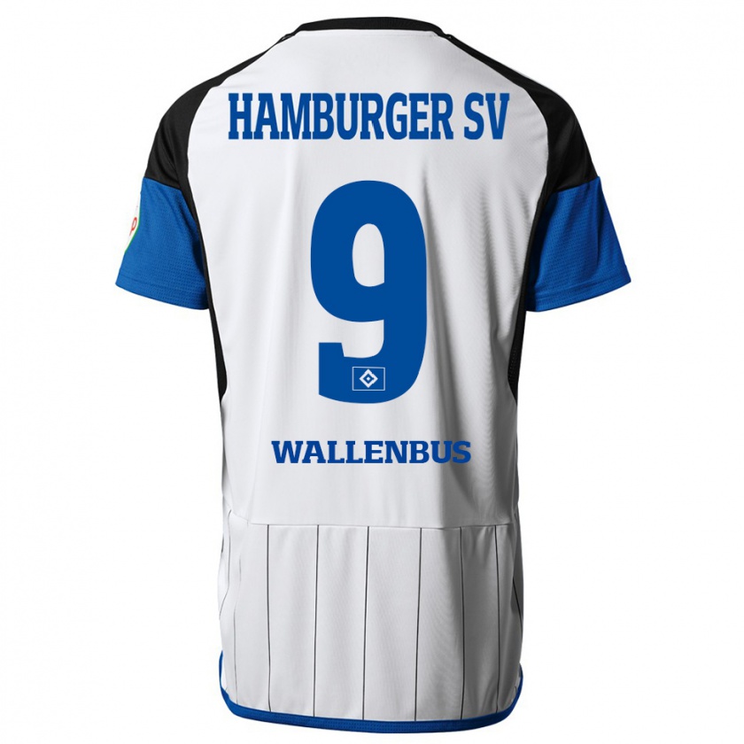 Kandiny Kinder Noah Wallenßus #9 Weiß Heimtrikot Trikot 2023/24 T-Shirt