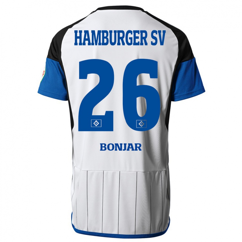 Kandiny Kinder Amir Bonjar #26 Weiß Heimtrikot Trikot 2023/24 T-Shirt