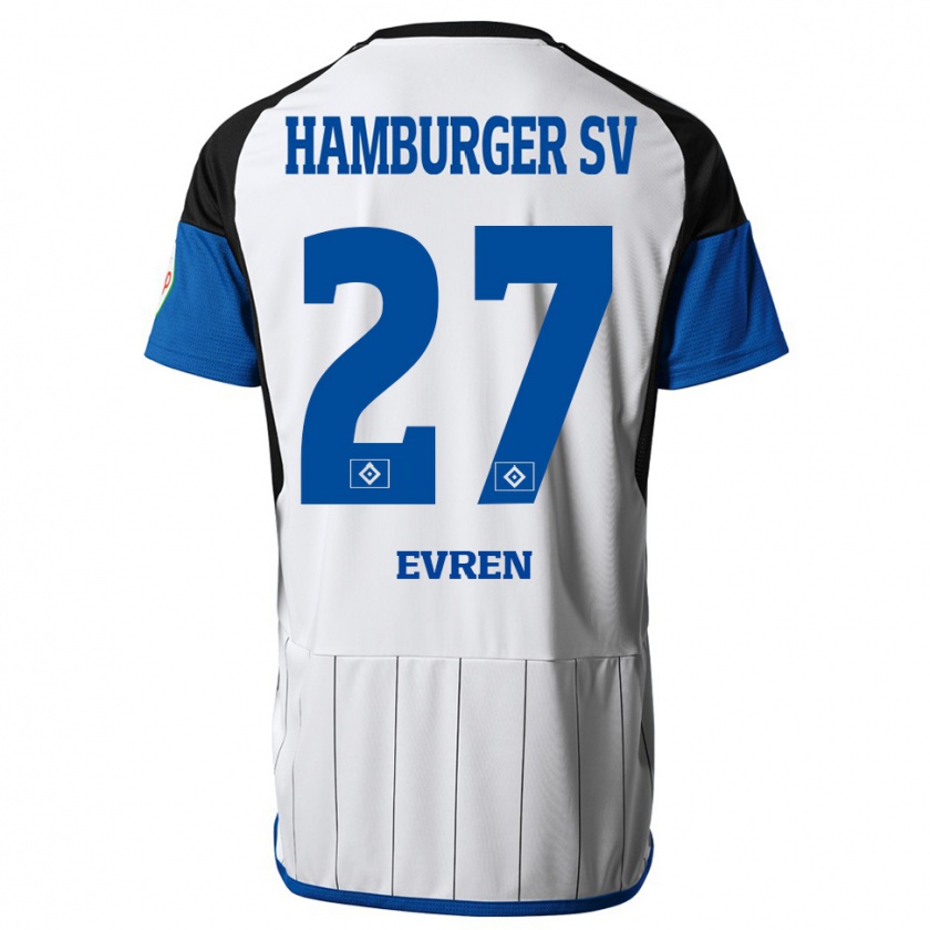 Kandiny Kinder Batuhan Evren #27 Weiß Heimtrikot Trikot 2023/24 T-Shirt