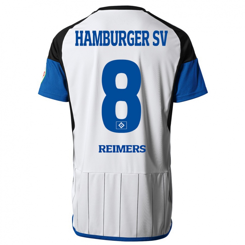 Kandiny Kinder Moritz Reimers #8 Weiß Heimtrikot Trikot 2023/24 T-Shirt