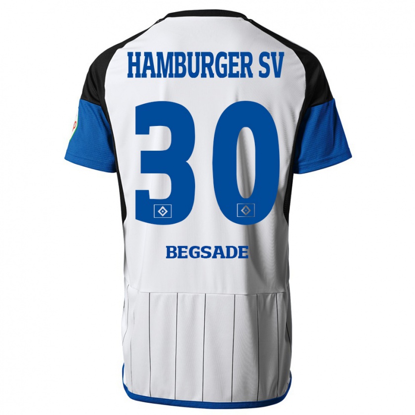 Kandiny Kinder Soheil Begsade #30 Weiß Heimtrikot Trikot 2023/24 T-Shirt