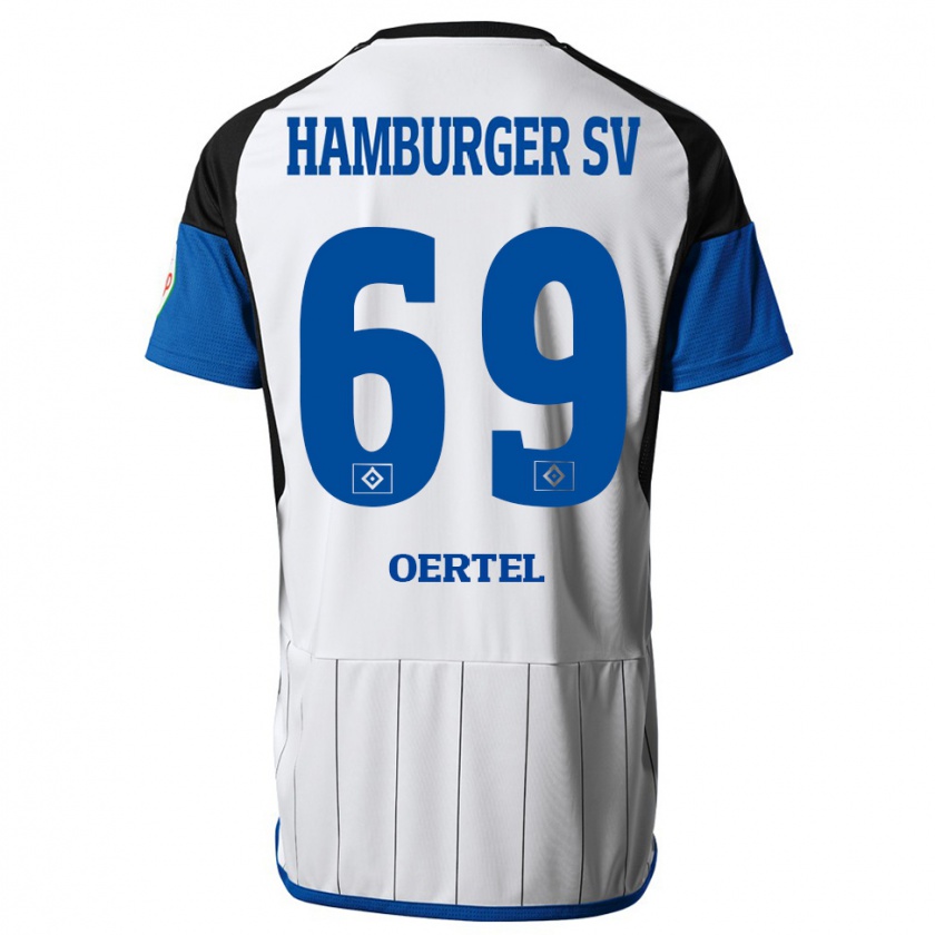 Kandiny Kinder Jan Oertel #69 Weiß Heimtrikot Trikot 2023/24 T-Shirt