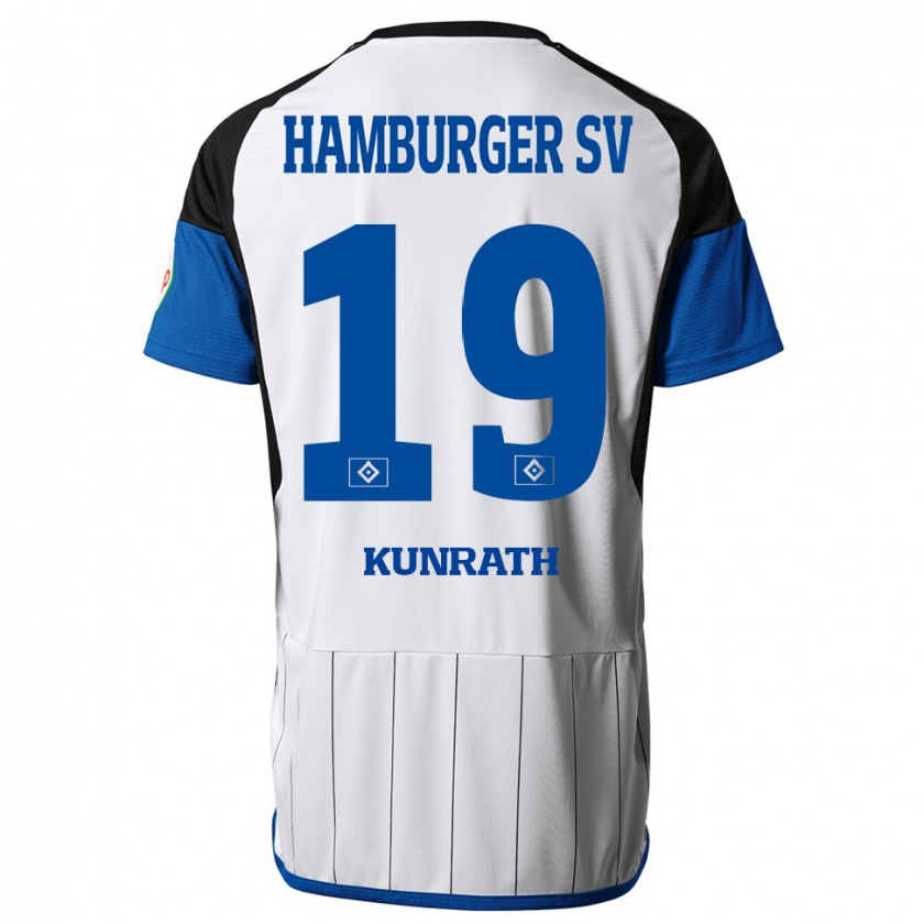 Kandiny Kinder Lina Kunrath #19 Weiß Heimtrikot Trikot 2023/24 T-Shirt