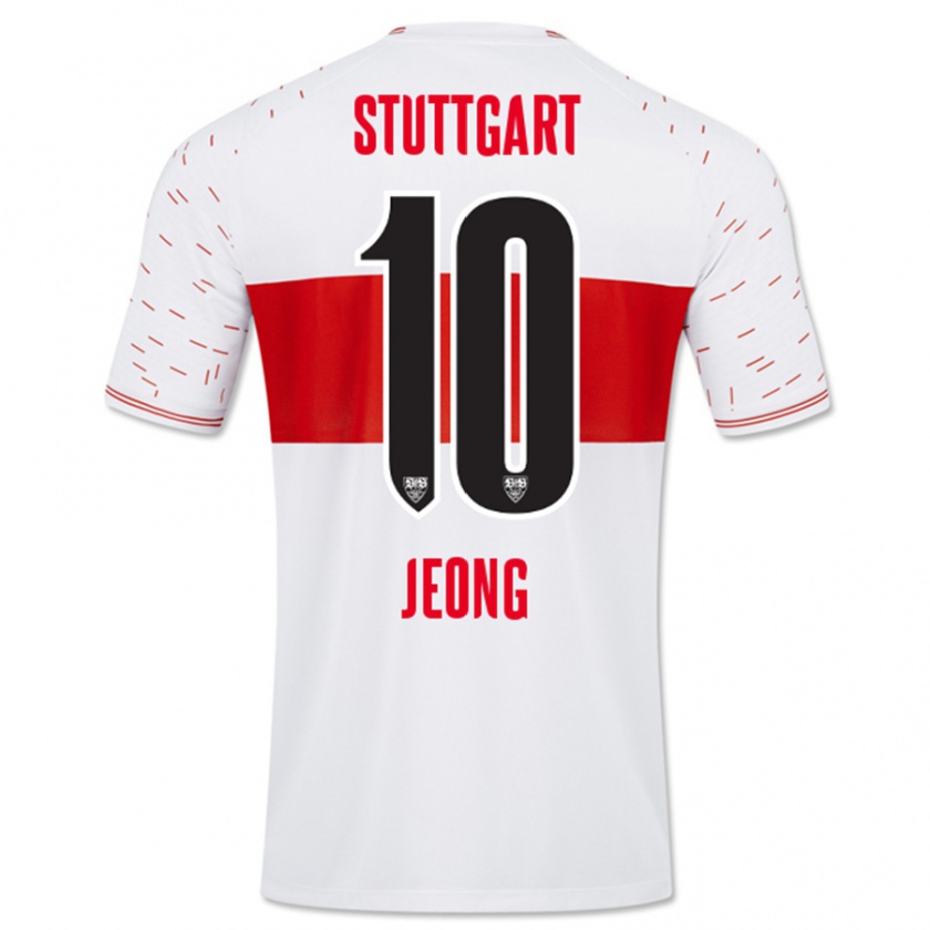 Kandiny Kinder Woo-Yeong Jeong #10 Weiß Heimtrikot Trikot 2023/24 T-Shirt