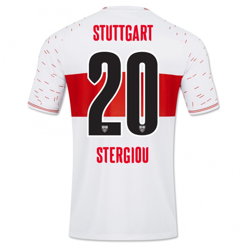 Kandiny Kinder Leonidas Stergiou #20 Weiß Heimtrikot Trikot 2023/24 T-Shirt