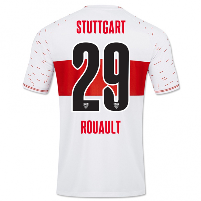 Kandiny Kinder Anthony Rouault #29 Weiß Heimtrikot Trikot 2023/24 T-Shirt