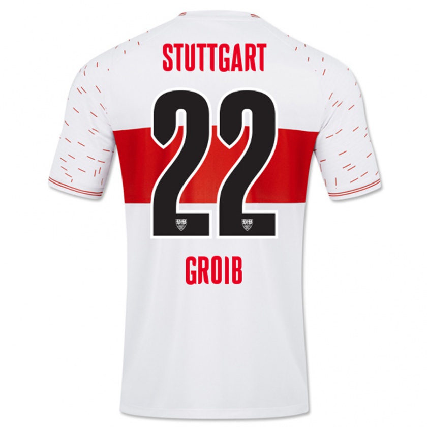 Kandiny Kinder Alexander Groiß #22 Weiß Heimtrikot Trikot 2023/24 T-Shirt