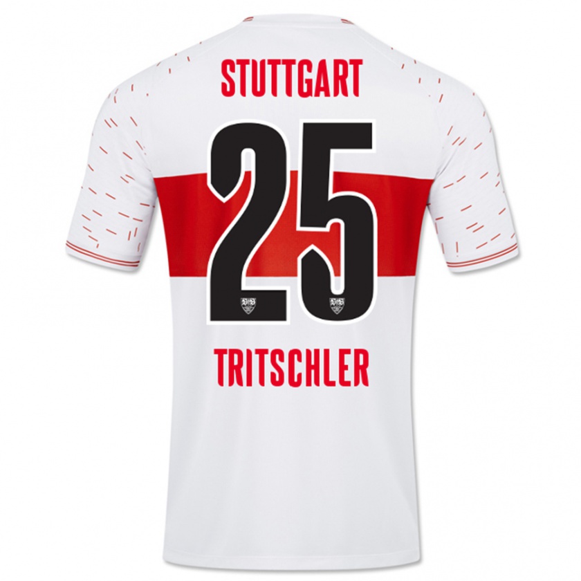 Kandiny Kinder David Tritschler #25 Weiß Heimtrikot Trikot 2023/24 T-Shirt