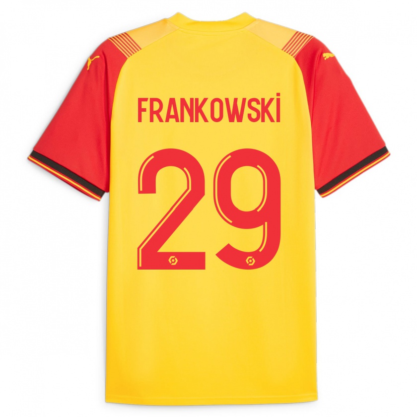 Kandiny Kinder Przemyslaw Frankowski #29 Gelb Heimtrikot Trikot 2023/24 T-Shirt