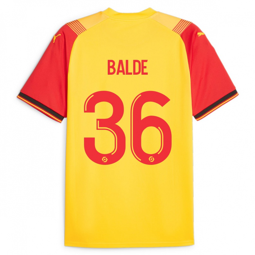 Kandiny Kinder Ibrahima Baldé #36 Gelb Heimtrikot Trikot 2023/24 T-Shirt