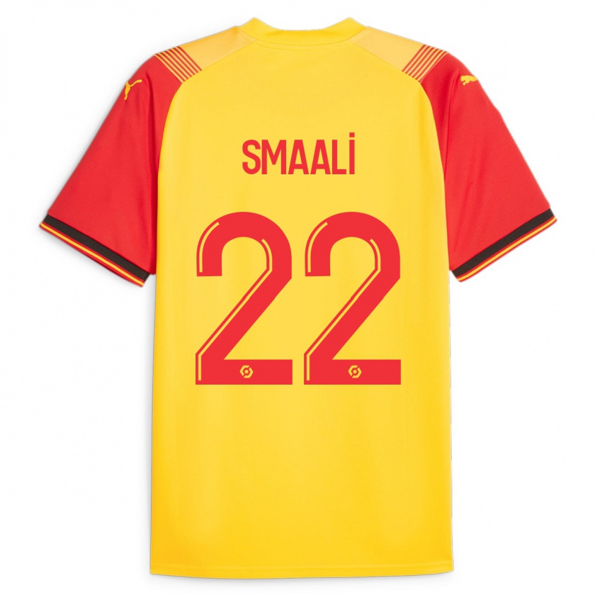 Kandiny Kinder Emma Smaali #22 Gelb Heimtrikot Trikot 2023/24 T-Shirt