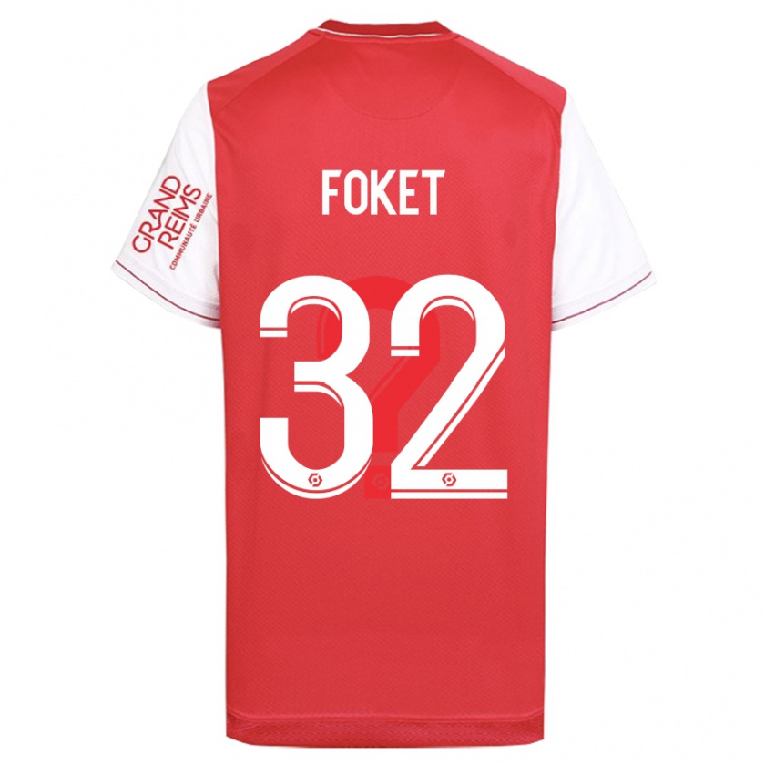 Kandiny Kinder Thomas Foket #32 Rot Heimtrikot Trikot 2023/24 T-Shirt