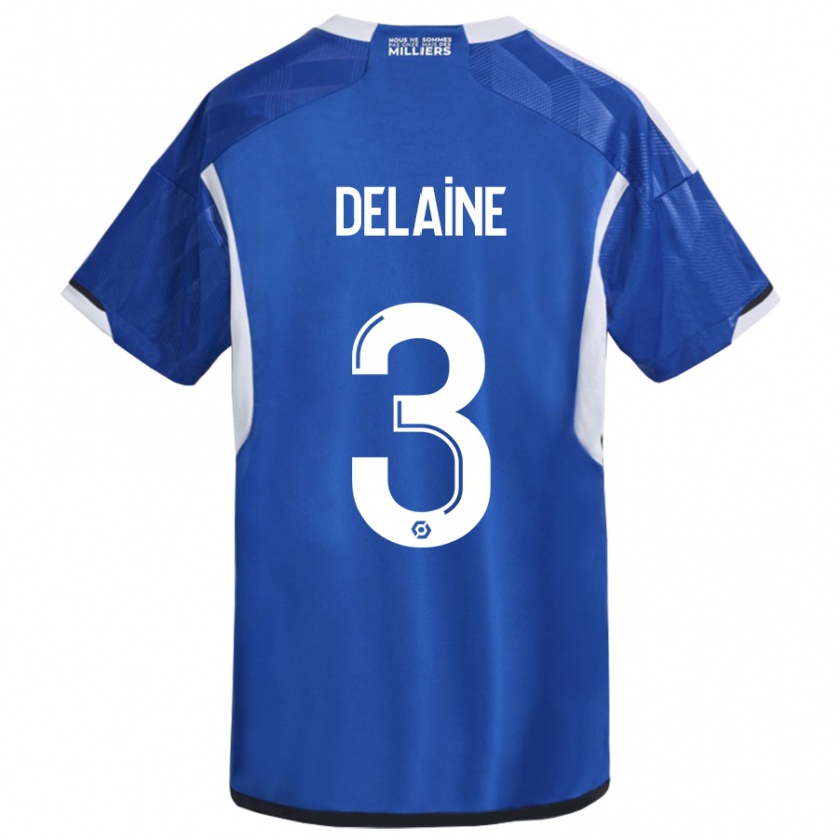 Kandiny Kinder Thomas Delaine #3 Blau Heimtrikot Trikot 2023/24 T-Shirt