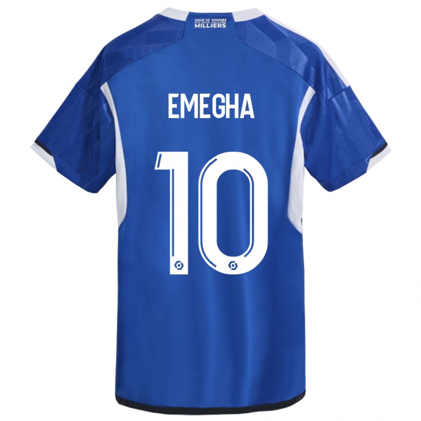 Kandiny Kinder Emanuel Emegha #10 Blau Heimtrikot Trikot 2023/24 T-Shirt