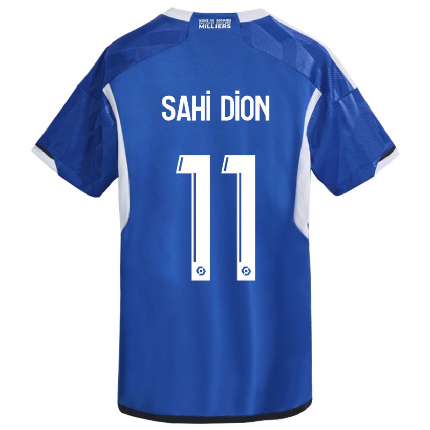 Kandiny Kinder Moïse Sahi Dion #11 Blau Heimtrikot Trikot 2023/24 T-Shirt