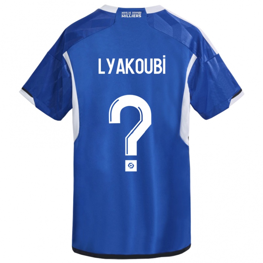 Kandiny Kinder Oussama Lyakoubi #0 Blau Heimtrikot Trikot 2023/24 T-Shirt