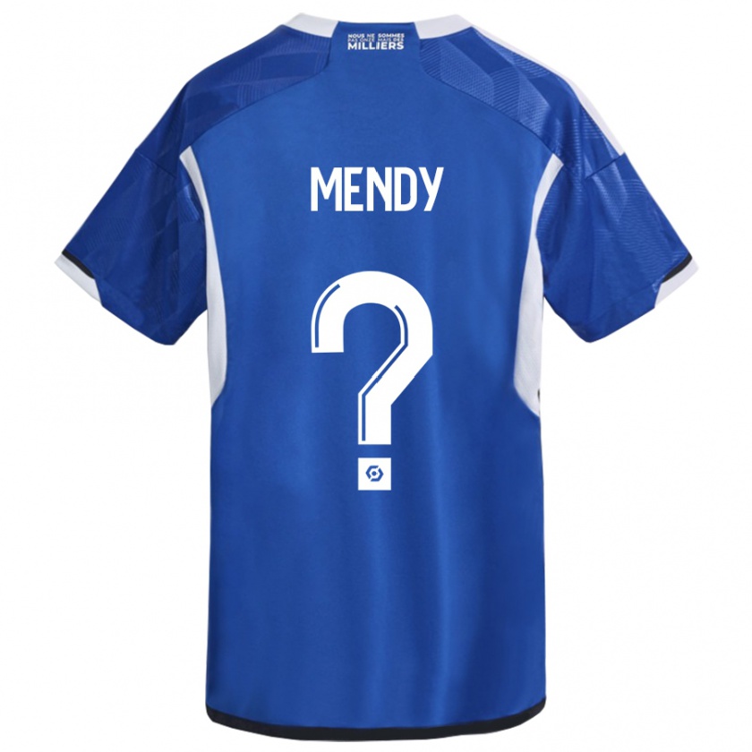 Kandiny Kinder François Mendy #0 Blau Heimtrikot Trikot 2023/24 T-Shirt