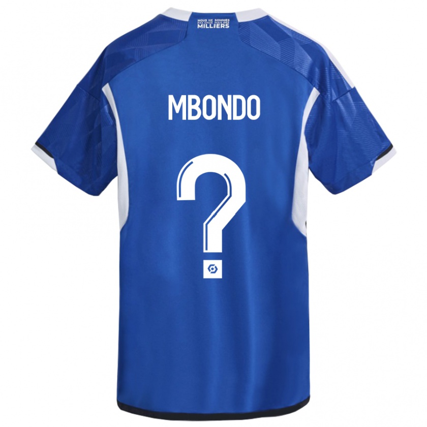 Kandiny Kinder Fredy André Mbondo #0 Blau Heimtrikot Trikot 2023/24 T-Shirt