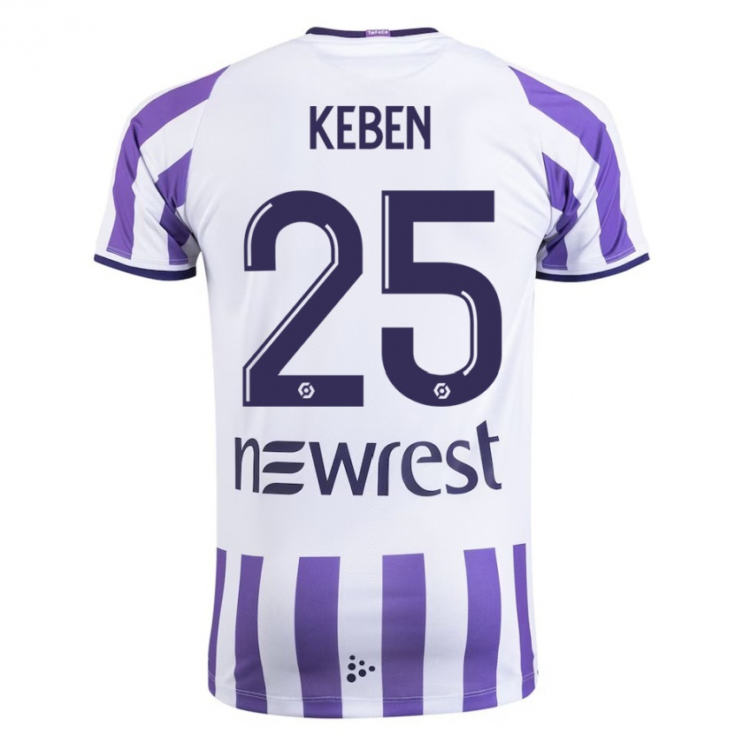 Kandiny Kinder Kévin Keben #25 Weiß Heimtrikot Trikot 2023/24 T-Shirt