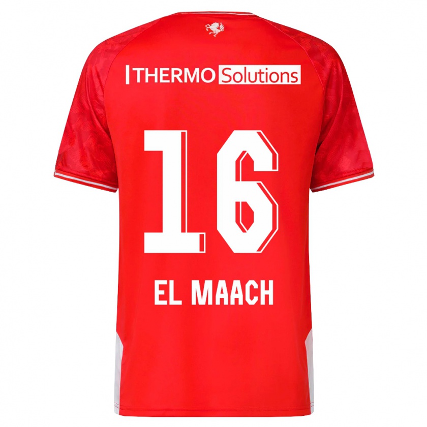 Kandiny Kinder Issam El Maach #16 Rot Heimtrikot Trikot 2023/24 T-Shirt