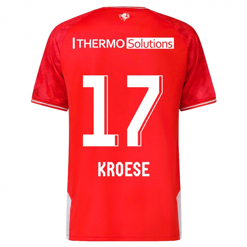 Kandiny Kinder Fieke Kroese #17 Rot Heimtrikot Trikot 2023/24 T-Shirt