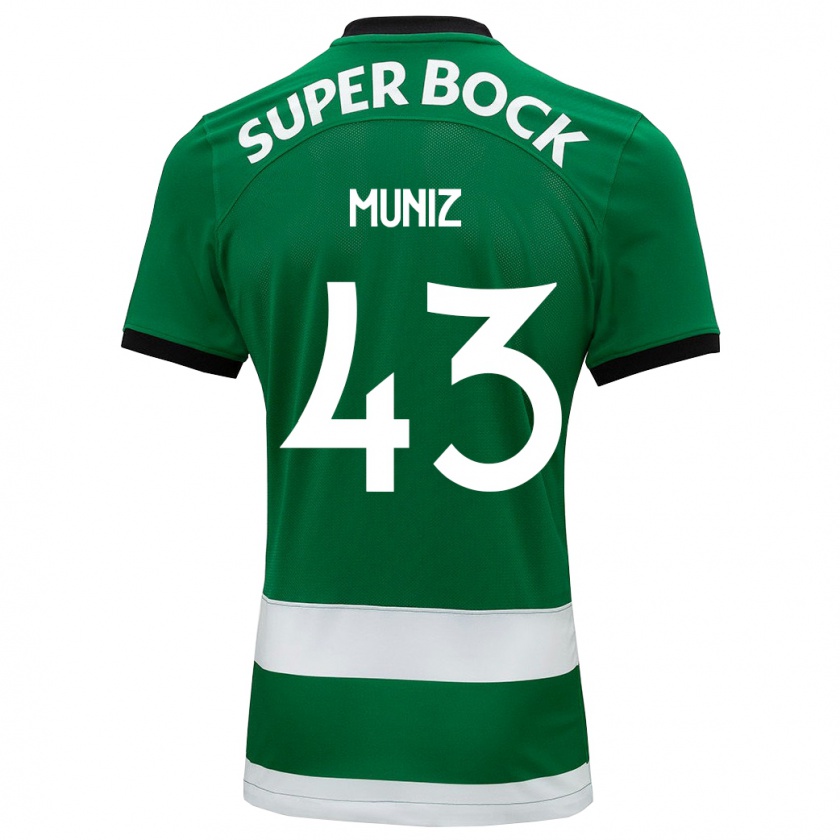 Kandiny Kinder João Muniz #43 Grün Heimtrikot Trikot 2023/24 T-Shirt