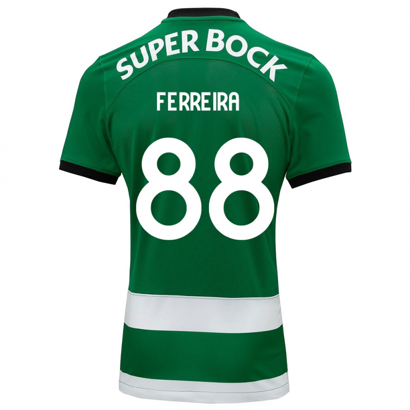 Kandiny Kinder Tiago Ferreira #88 Grün Heimtrikot Trikot 2023/24 T-Shirt